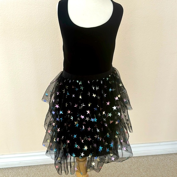 Betsey Johnson Multicolor Metallic Star Tulle Dress